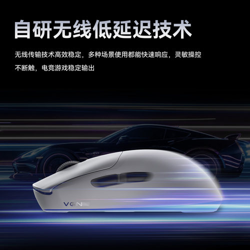 VGN飞龙Y2超轻量化无线蓝牙三模人体工学游戏电竞鼠标 - 图1