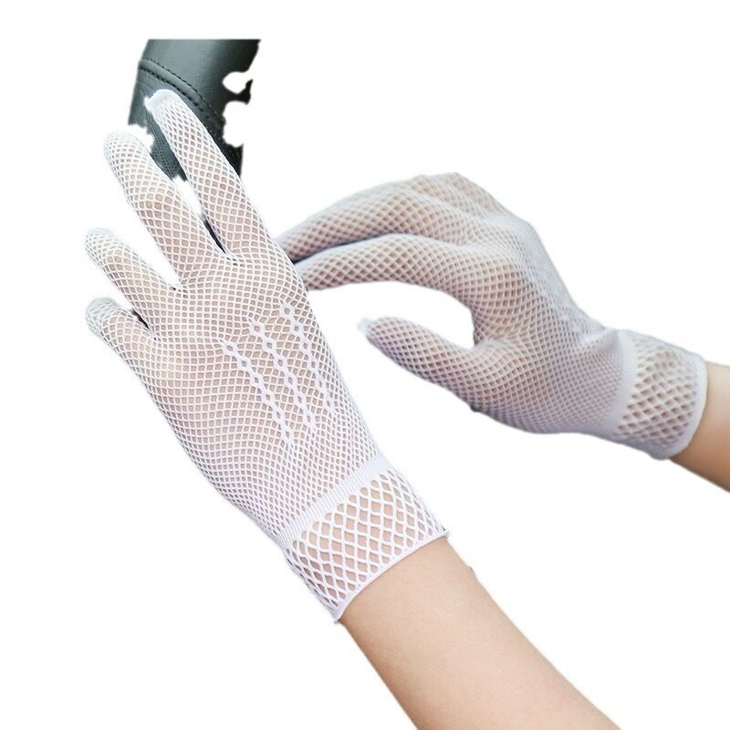 夏季薄个性网眼手套白色礼仪网纱手套高弹氨纶防晒渔网婚礼手套,淘宝优惠券,粉丝福利购,淘宝优惠卷