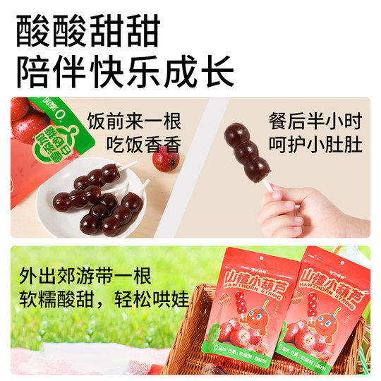 合兰仕宝贝易餐鸡内金山楂棒棒糖水果条山楂小葫芦儿童零食