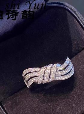 通体s925纯银Ins三生三世戒指