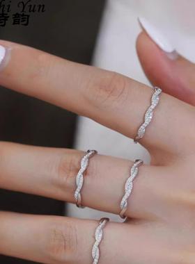 繁星红优雅浪漫气质麋鹿戒指