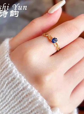 纯银戒指个性枝桠哑光戒壁设计