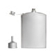 Pure titanium wine pot wine utensils with ultra-light portable outdoor portable camping ultra-light square wine pot titanium funnel travel