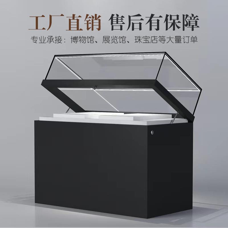 博物馆展示柜台文物古玩玉器玻璃展柜产品纪念馆陈列柜台 - 图1