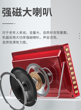 德国进口老年人唱戏机插卡看戏机高清视频播放器可看电视便携式收
