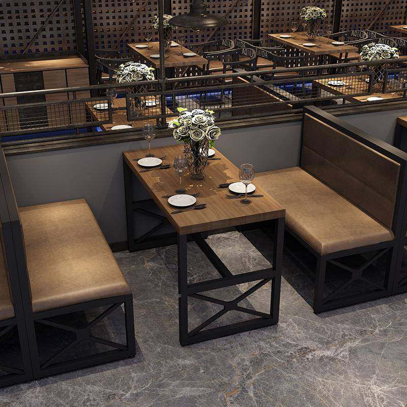 loft复古题工业风卡座艺沙发酒LYY吧主餐厅火锅烧烤座店沙发卡组,淘宝优惠券,粉丝福利购,淘宝优惠卷