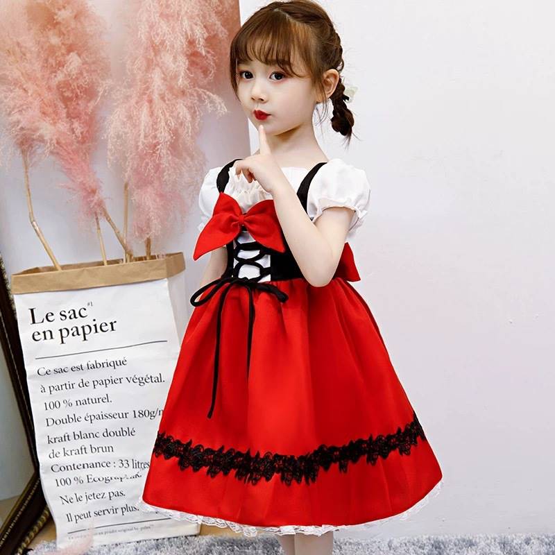 Halloween children's Little Red Riding Hood costume cosplay - 图1