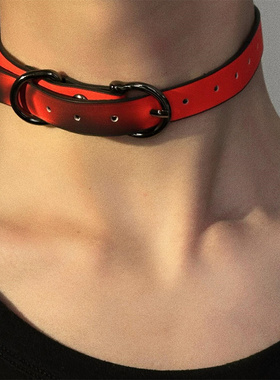 亚文化温感变色choker项圈