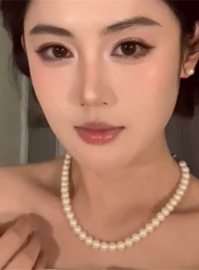 赵露思同款珍珠项链女