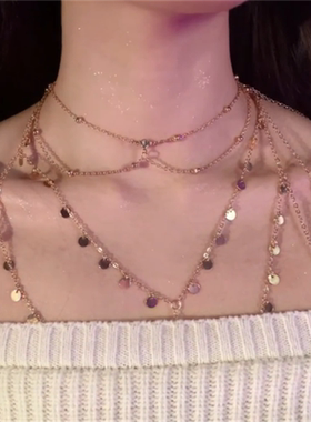 欧美风性感胸链身体链