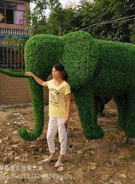 仿真绿雕绿雕稻草设计绿色仿真植物绿雕地标雕塑景观
