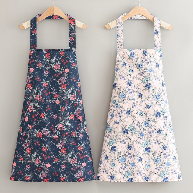 Apron for home kitchen waterproof and oil-proof apron