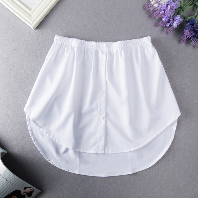 Laydown hem skirt casual bottom skirt 下摆裙休闲打底半身裙女 - 图1