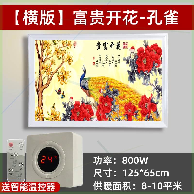 石墨烯取暖器碳晶墙暖壁画家用电发热板节能省电卧室壁挂式暖气片 - 图0