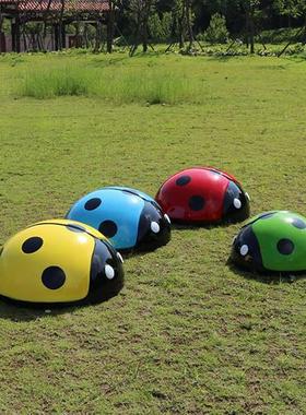 户外玻璃钢真七星瓢虫摆件甲壳虫雕塑户外游乐场园林草坪动物装饰