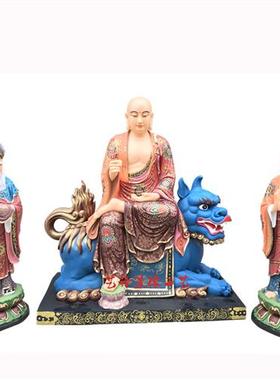 家居供奉谛听地藏王菩萨神像闵公道明护法树脂玻璃钢佛像雕塑摆件