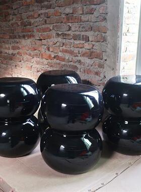 户外仿真围棋玻璃钢雕塑学校文化广场公园黑白棋子设计装饰品石头