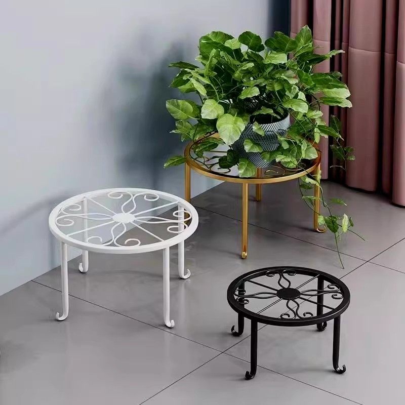 单层花架子客厅落地式阳台室内家用置物架铁艺摆花凳子增高架透气,淘宝优惠券,粉丝福利购,淘宝优惠卷
