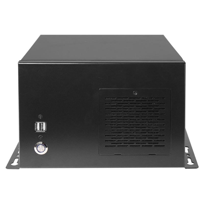 2-slot wall-mounted industrial control chassis 6 COM ports itx motherboard position full-height card industrial equipment firewall server