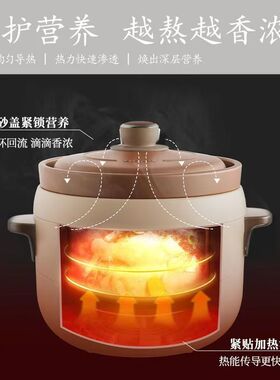 小熊直炖锅4L超大容量电炖锅紫砂锅煲汤锅炖汤全自动煮粥神器正品