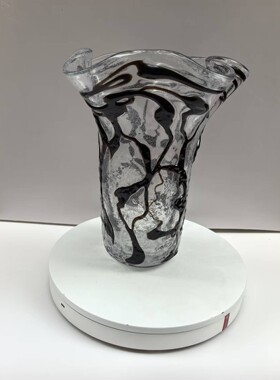 现代轻奢琉璃花瓶创意艺术摆件样板间家居装饰品玻璃插花器