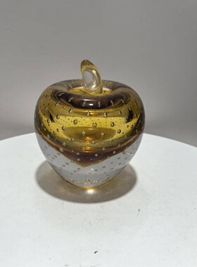 家居轻奢琉璃苹果摆件高档客厅玄关电视壁龛装饰艺摆设