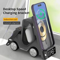 5IN1 Multi Alarm Clock Wireless Charger For Iphone 15 12 13