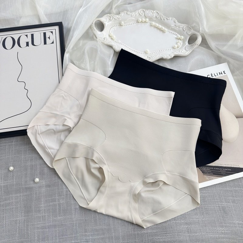 中腰无痕内裤女提臀微压收腹收小肚子隐形肤色冰丝不卷边桑蚕丝裆,淘宝优惠券,粉丝福利购,淘宝优惠卷