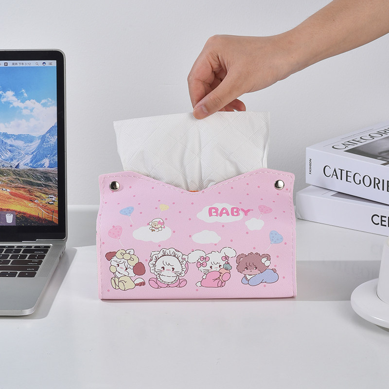 Mikko联名纸巾盒少女心家用客厅可爱车载抽纸盒皮质书桌面餐巾盒,淘宝优惠券,粉丝福利购,淘宝优惠卷