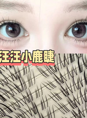 漫画感浓密小鹿斜飞分段式眼睫毛