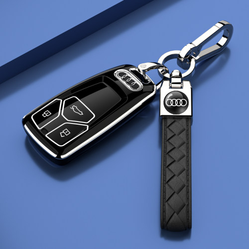 适用奥迪a4l钥匙套A5S4S5SQ5SportbackRSq5l汽车装饰用品大全壳扣 - 图0