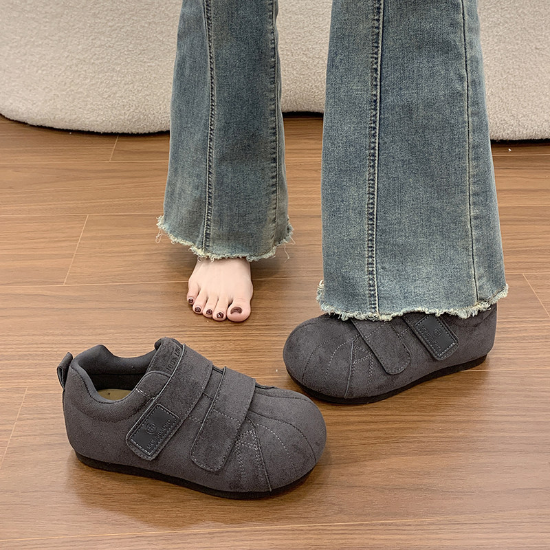 魔术贴平底勃肯鞋女2025秋冬新款百搭内增高运动休闲鞋复古德训鞋,淘宝优惠券,粉丝福利购,淘宝优惠卷