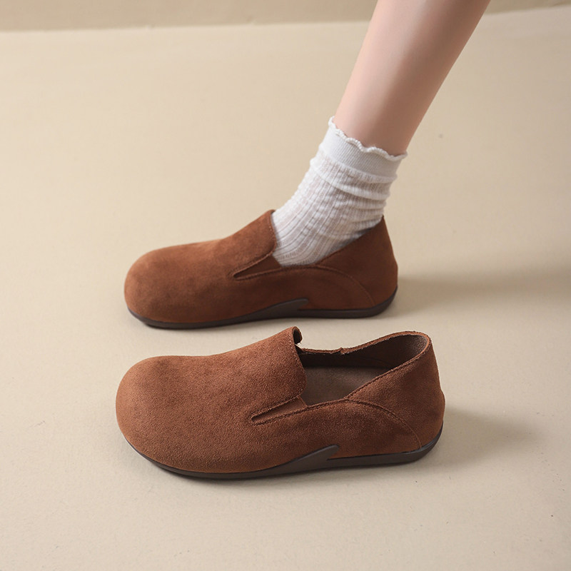 复古勃肯鞋女2025秋季新款平底内增高一脚蹬懒人休闲乐福软底单鞋,淘宝优惠券,粉丝福利购,淘宝优惠卷