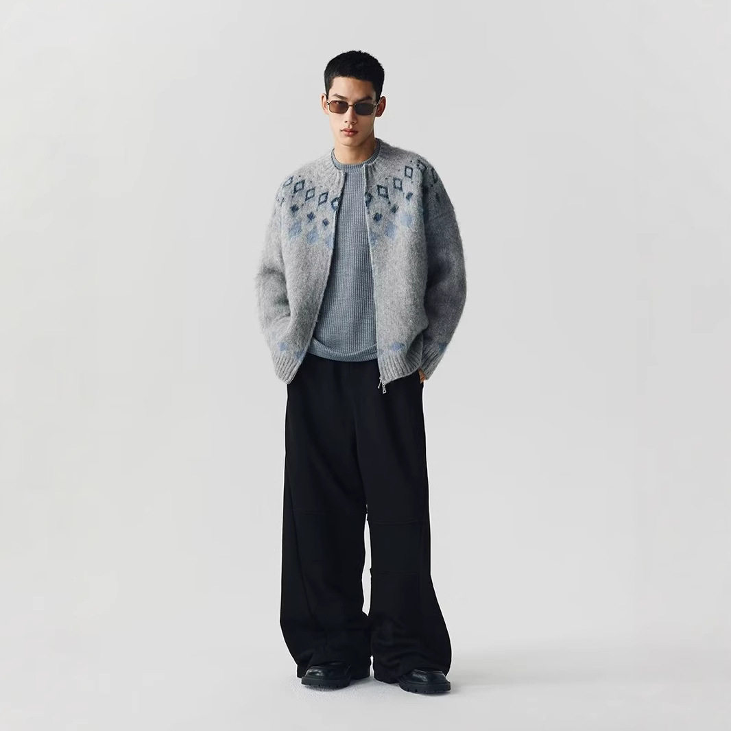 新款2024秋冬季新款开衫毛线衣美式情侣装复古休闲慵懒风针织衫男,淘宝优惠券,粉丝福利购,淘宝优惠卷