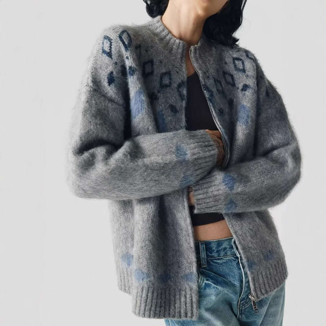 新款2024秋冬季新款开衫毛线衣美式情侣装复古休闲慵懒风针织衫男,淘宝优惠券,粉丝福利购,淘宝优惠卷