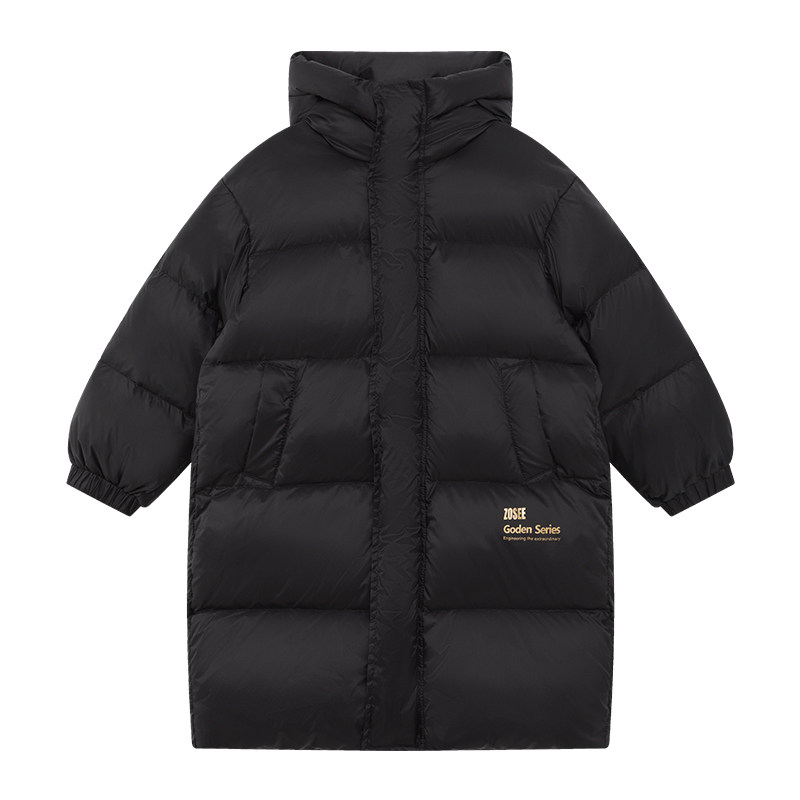 左西女童中长款羽绒服冬季加厚加绒外套儿童黑金童装外套2025新款,淘宝优惠券,粉丝福利购,淘宝优惠卷