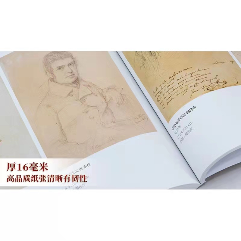 正版致敬大师素描肖像头像画册500年大师经典高清原稿临摹作品集人体速写达芬奇梵高穆夏莫奈经典素描肖像画作印象派作品艺术绘画-图1