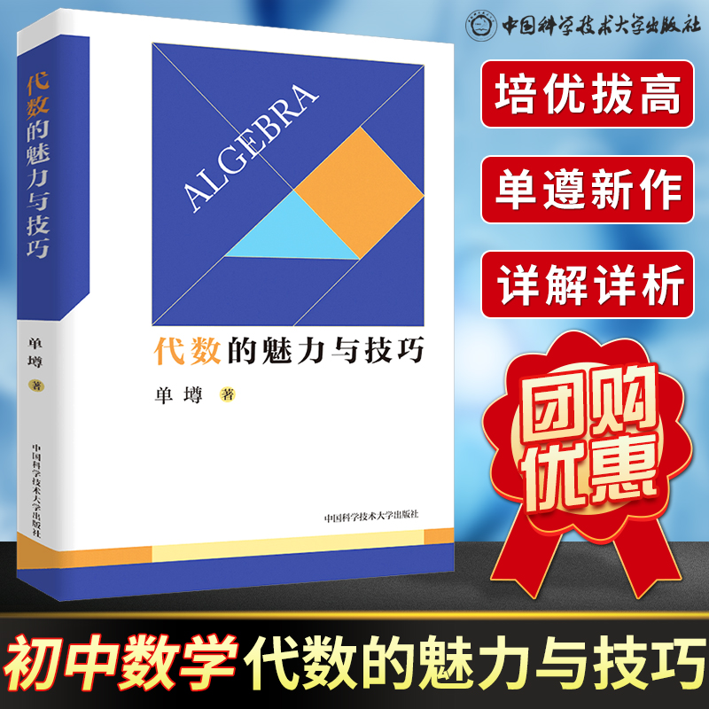 中科大初中数学代数的魅力与技巧单墫著初一初二初三初中数学解题规律方法与技巧代数789年级2021中考数学必刷代数题同步训练题库-图0