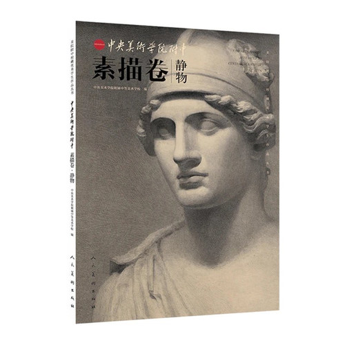 中央美术学院附中素描卷丛书3册 静物人物设计基础造型 艺考美术生教材 石膏大范本几何中考高级仲明亮美院附中校藏优秀学生作品集 - 图0
