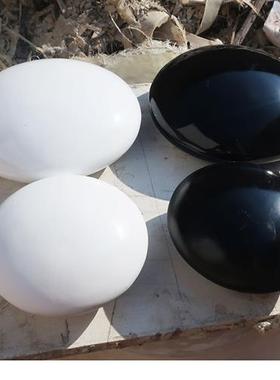 玻璃钢仿真围棋雕塑广场公园坐凳石头模型超大黑白五子棋挂壁摆件