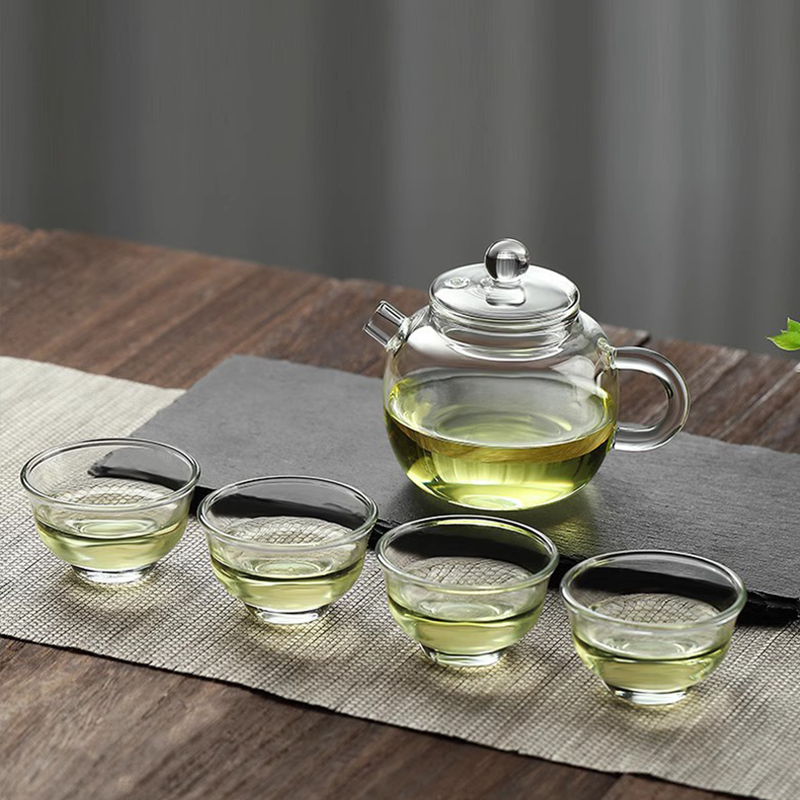 耐热过滤一体玻璃泡茶壶小茶壶一人家用小型功夫茶具绿茶迷你单壶
