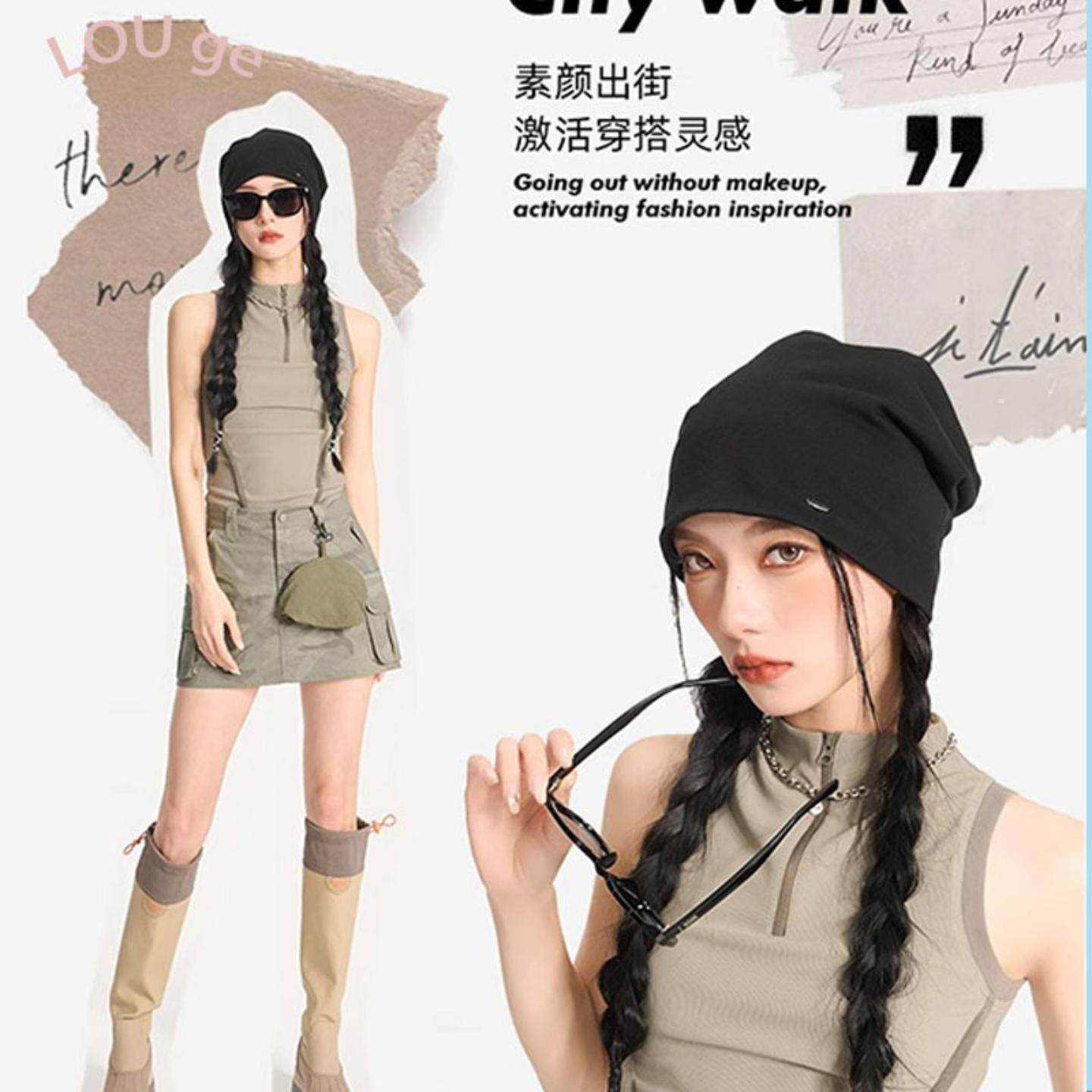 工厂帽子男秋冬薄款套头帽针织帽冷帽头巾帽全棉包头堆堆帽女,淘宝优惠券,粉丝福利购,淘宝优惠卷