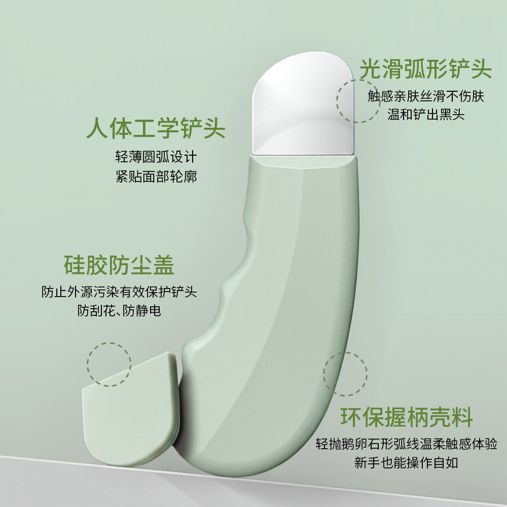 手动黑头铲刮黑头神器去黑头粉刺铲皮机脸部美容工具去死皮铲皮刀 - 图0