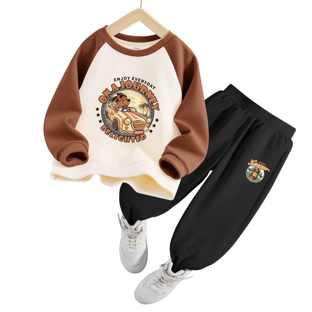 真维斯男童套装2025新款帅气时髦春秋款男大童春装两件套儿童衣服,淘宝优惠券,粉丝福利购,淘宝优惠卷