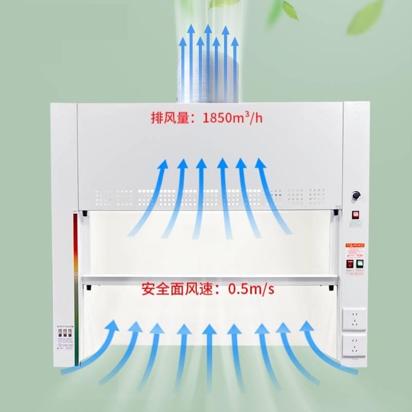 实验室专用桌上型整体型全钢防腐通风橱实验台化验室通风柜 - 图0