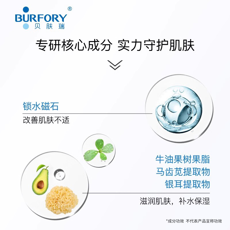 BURFORY/贝肤瑞舒润保湿霜改善干燥敏感肌女生补水正品官方舒润霜-图1