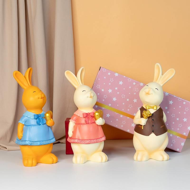 Year of the rabbit gift cute rabbit ornament home entryway d - 图2