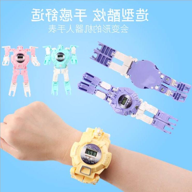 Children's school gift deformation robot watch kindergarten-图1