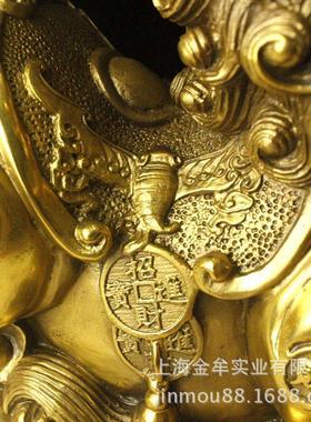 特大号铜貔貅摆件乔迁开业礼品家居金属工艺品长38公分
