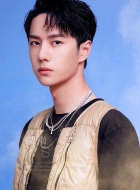 王一博街舞同款绿色竹节玉石项链